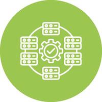 Integration Bold Web Icon vector