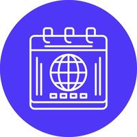 Globe Clean Shape Symbol vector