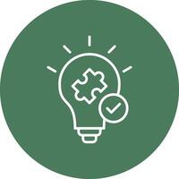 Problem Solving Responsive Icon Badge vector