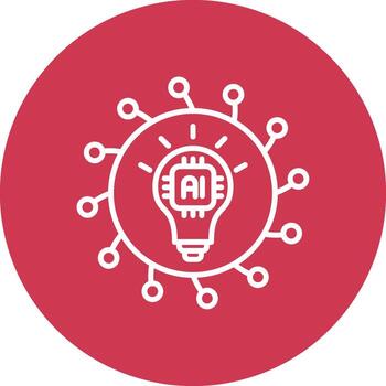 Mind Map Stylized Tech Element vector