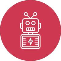 Robot Sharp Edge Symbol vector