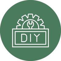 Do It Yourself 3D Styled Symbol vector