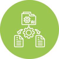 Data Collection Bold Web Icon vector