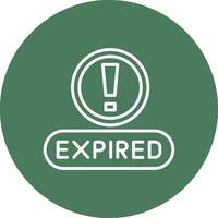 Expired 3D Line Art Piece vector