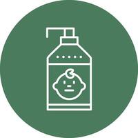 Shampoo Responsive Icon Badge vector