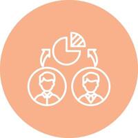 Pie Chart Compact App Icon vector