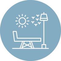 Chaise Longue Minimal Touch Graphic vector