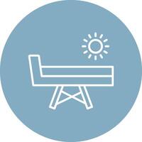 Chaise Longue Gradient Tint Artwork vector