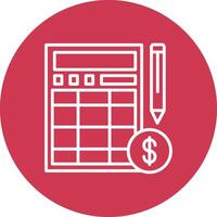 Calculator Minimalist Graphic vector
