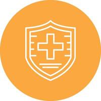 Shield Outline Graphic Design vector