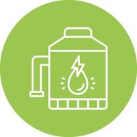 Water Tank Gradient Style Icon vector