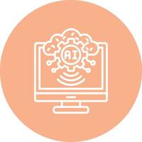 AI Interactive UI Graphic vector