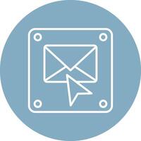 Mail Wireframe Illustration vector