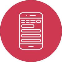 Mobile Smooth Gradient Icon vector