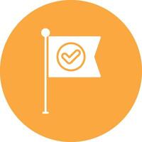 Flag Minimal Outline Artwork vector