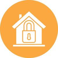 Home Security Lined Visual Concept vector