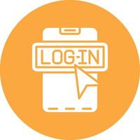 Log In Smooth Gradient Icon vector