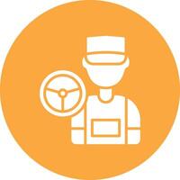 Driver Lined Visual Concept vector