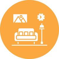Living Room Sharp Edge Symbol vector
