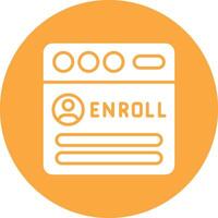 Enroll Coded Design Graphic vector