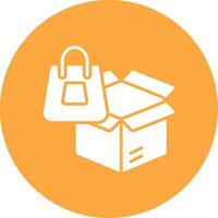 Box Bright Flat Element vector