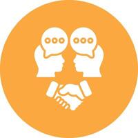 Conflict Resolution Outline Graphic Design vector