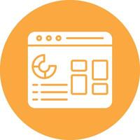Dashboard Functional Flat Style vector