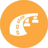Road Interactive Icon Badge vector