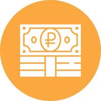 Ruble Creative Flat Illustration vector