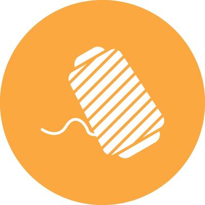 Thread Spool Bright Flat Element
