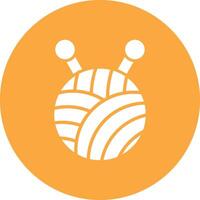 Wool Ball Crisp Flat Art vector