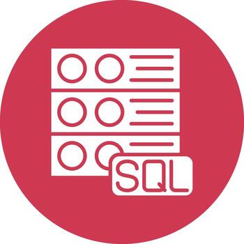 sql servidor suave color ilustración vector
