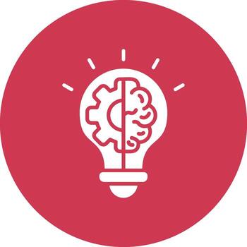 máquina aprendizaje sólido llenar diseño vector