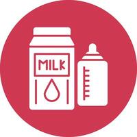 Milk Playful Line Icon vector
