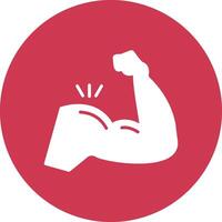 Muscle Solid Fill Design vector