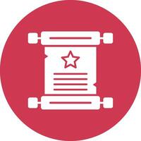 Parchment 3D Styled Symbol vector