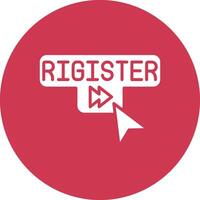 Register Gradient Tint Artwork vector