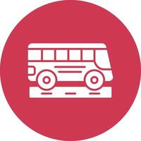 School Bus Modern App Icon vector