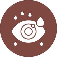 Eye Drop Vibrant UI Element vector