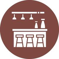 Bar Flat Line Drawing vector