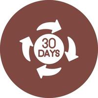 30 Days Gradient Tint Artwork vector