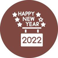 Happy New Year Interactive Display Symbol vector