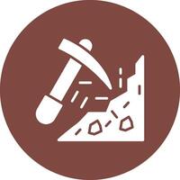Mining Modern App Icon vector