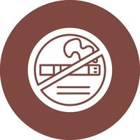 No Smoking Gradient Style Icon vector
