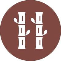 Sugar Cane Bold Web Icon vector
