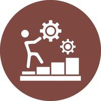 Working Functional Flat Style vector