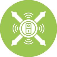 Accelerometer Sensor Sharp Edge Symbol vector