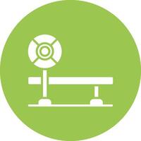 Bench Sharp Edge Symbol vector