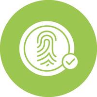 Biometric Recognition Functional Flat Style vector