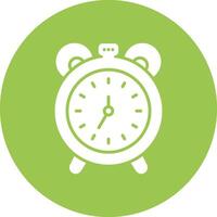 Alarm Clock Dark Theme Element vector